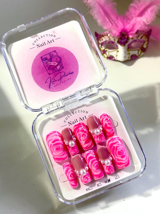 Soft Bloom Pink ‘Rosewater Dream’ / Press On Nails