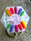 Neon Electric Wave 3D Textured Press-On Nails